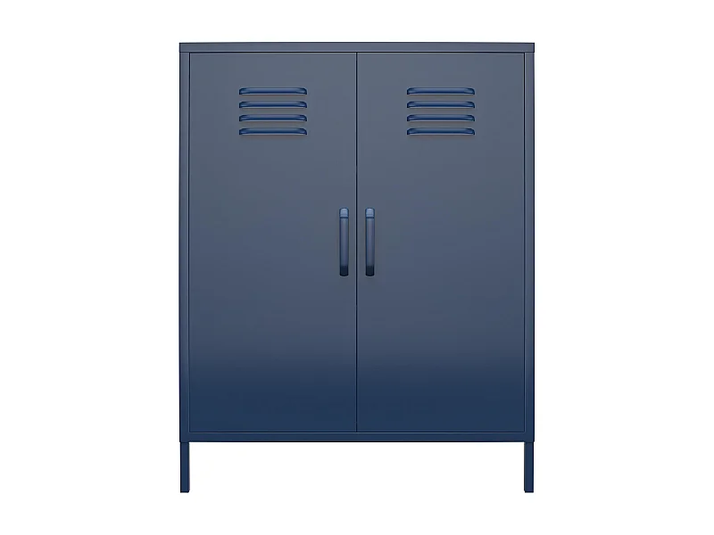Bradford | Armário com 2 Portas em Metal Navy