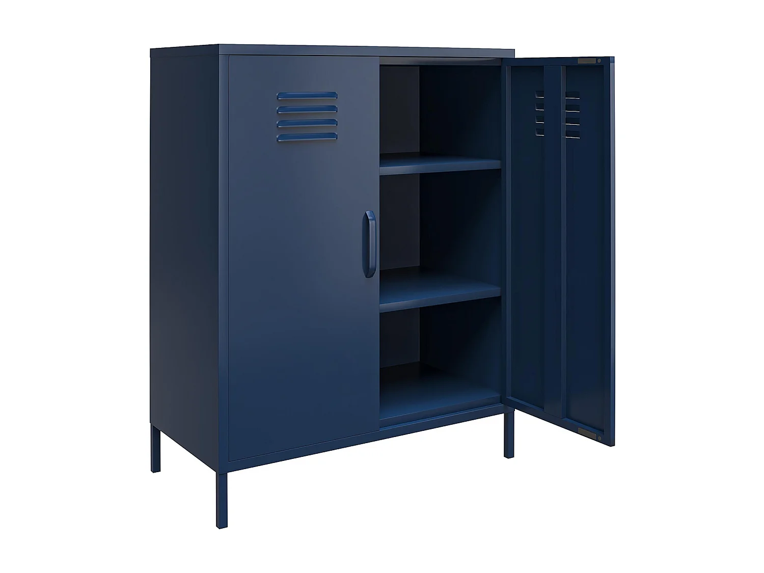 Mueble con 1 puerta en metal marino