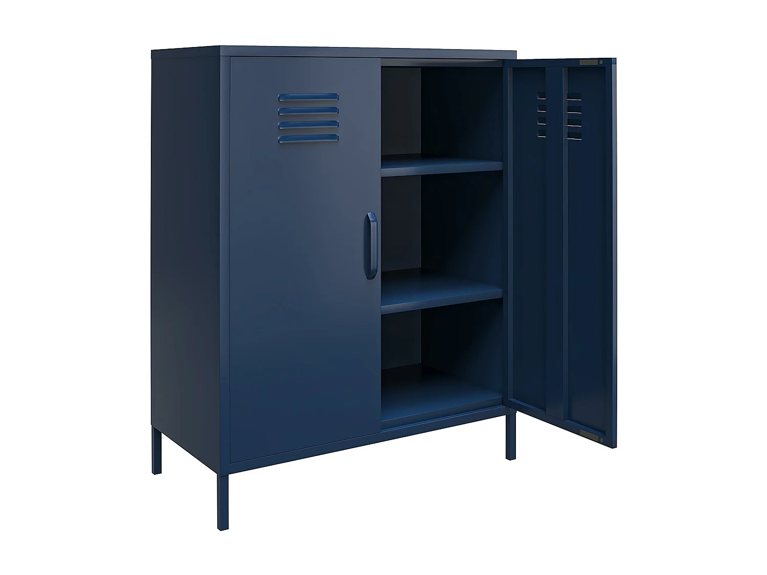 Mueble con 1 puerta en metal marino