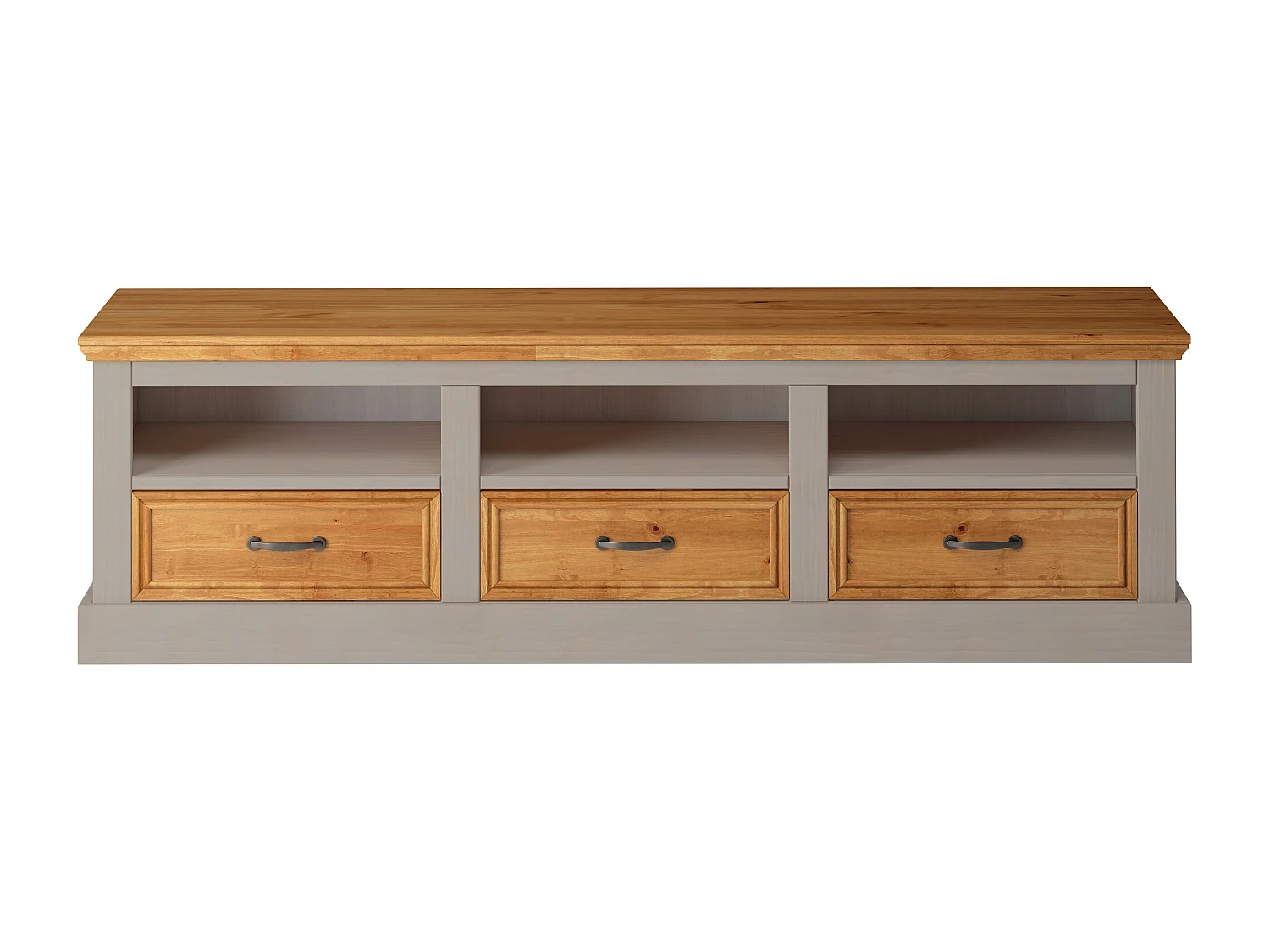 Selma| Mobile TV con 3 cassetti in pino grigio