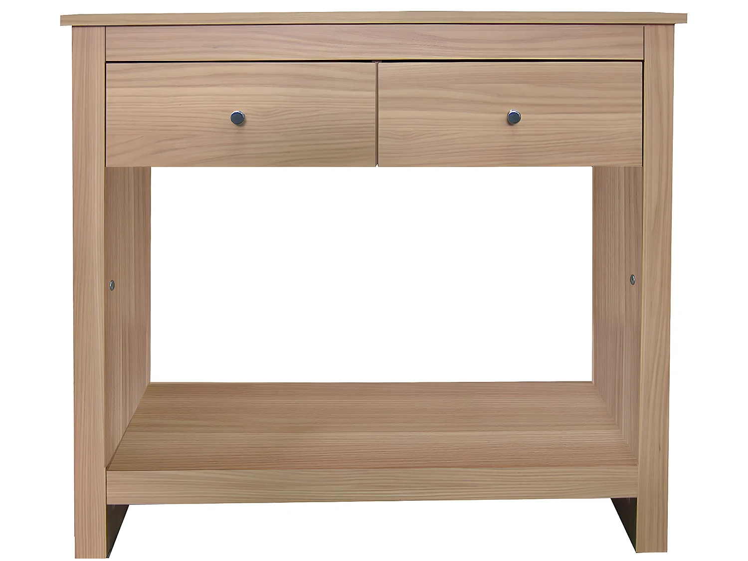 Consolle con 2 cassetti in MDF rovere