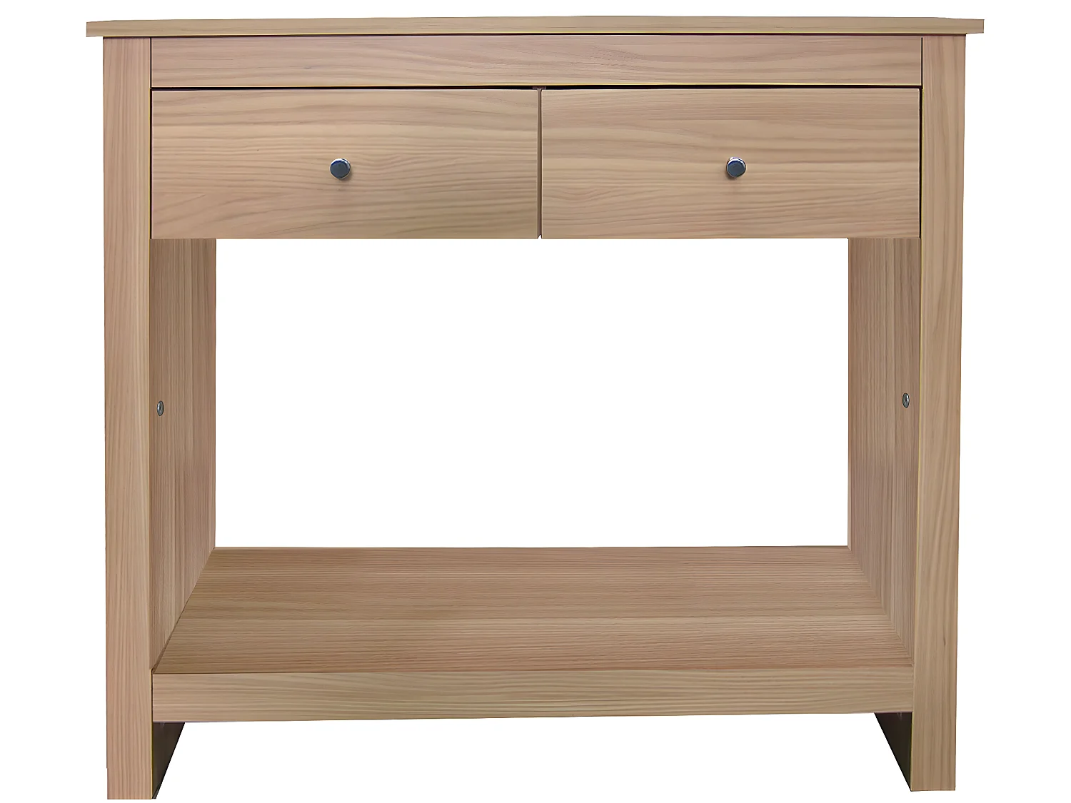 Consolle con 2 cassetti in MDF rovere