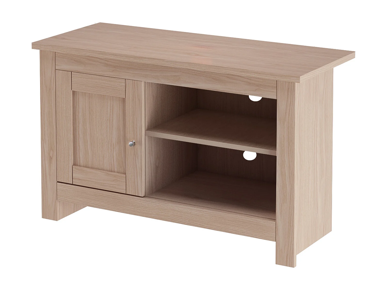 Mueble TV con 1 puerta en MDF roble