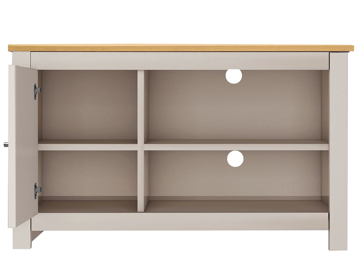 Porta TV ad 1 anta in MDF rovere e panna