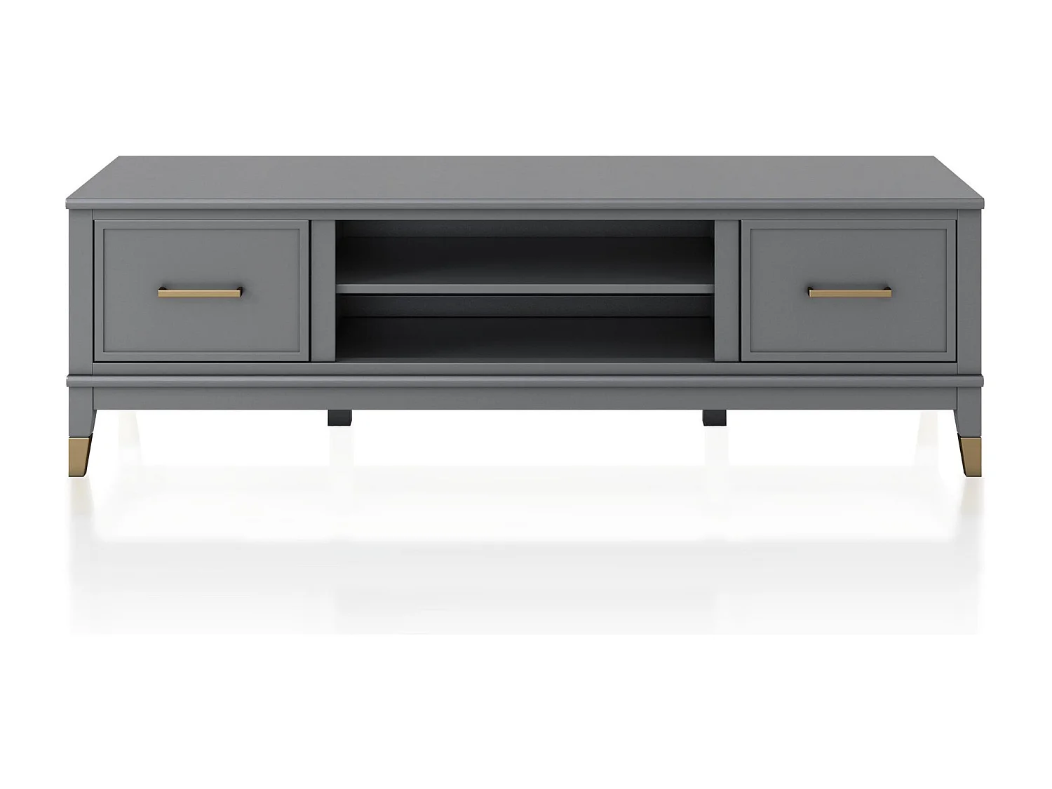 Westerleigh | Móvel para TV com 2 portas em MDF Cinza