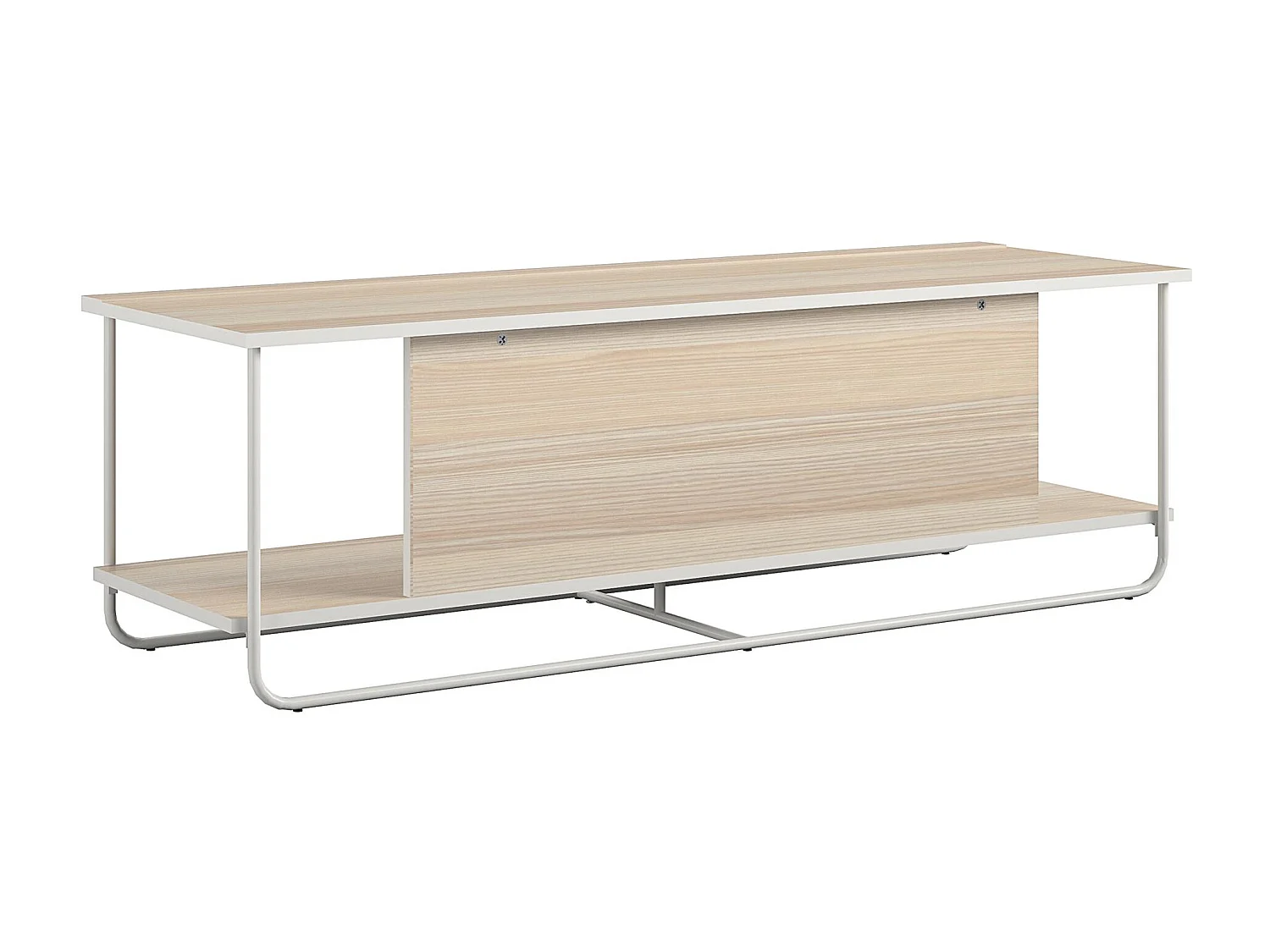 Armário para televisão com 2 gavetas e 1 porta em aglomerado laminado