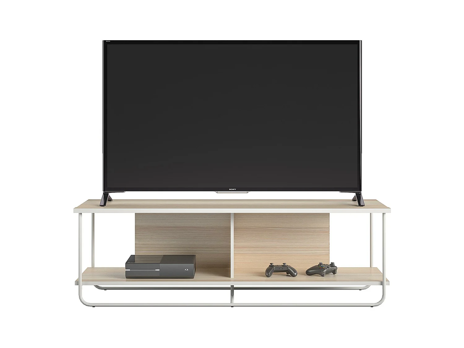 Armário para televisão com 2 gavetas e 1 porta em aglomerado laminado