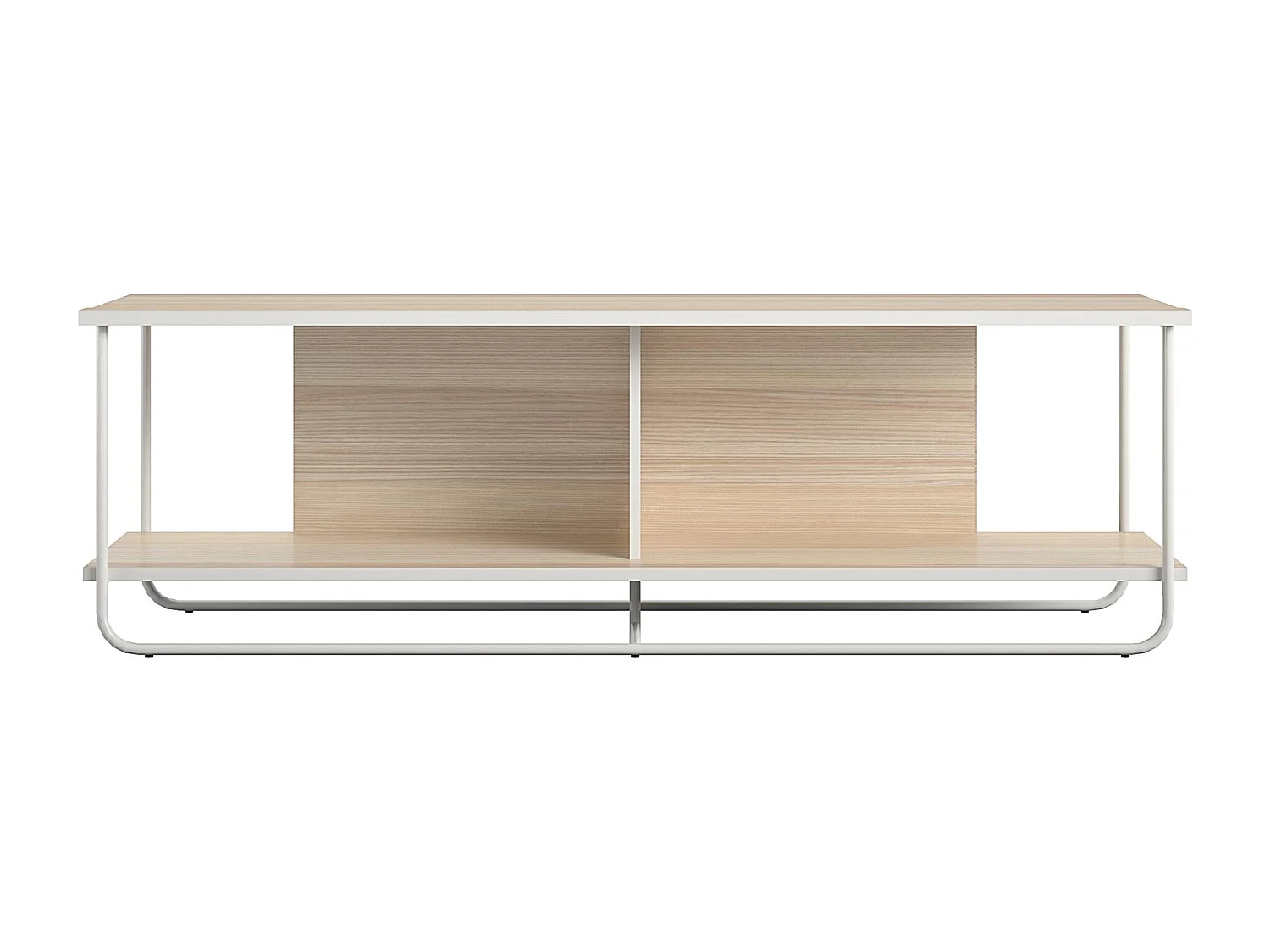 TV-Ständer aus laminierter Spanplatte, natur