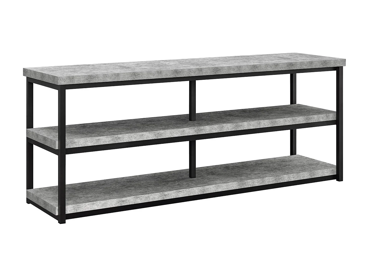 Porta TV 2 vani a giorno in laminato cemento