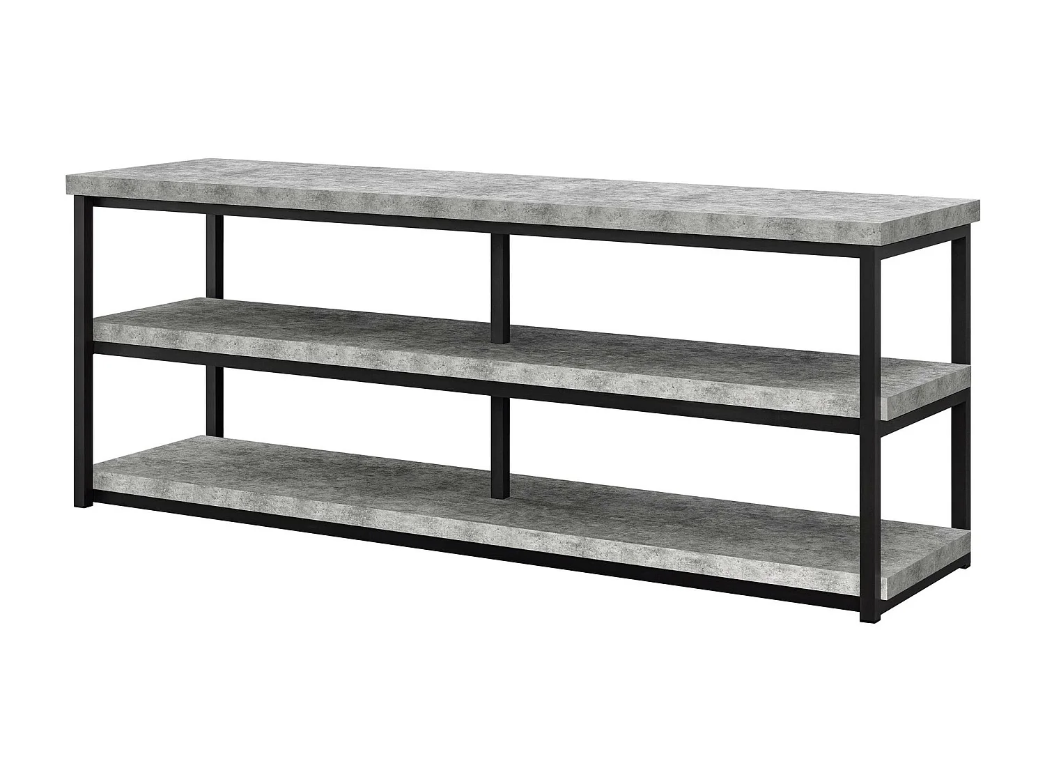 Porta TV 2 vani a giorno in laminato cemento