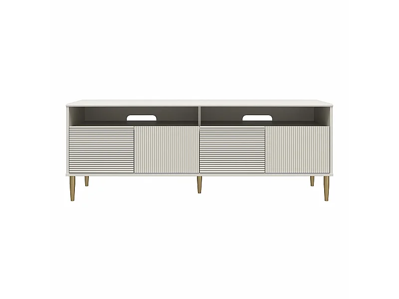 Daphne | Meuble TV 4 portes en MDF taupe