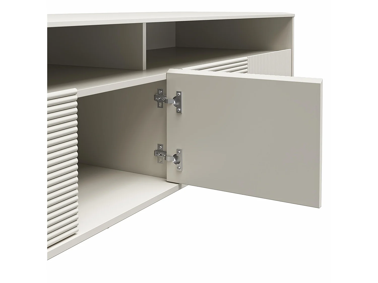 Porta TV a 4 ante in MDF tortora