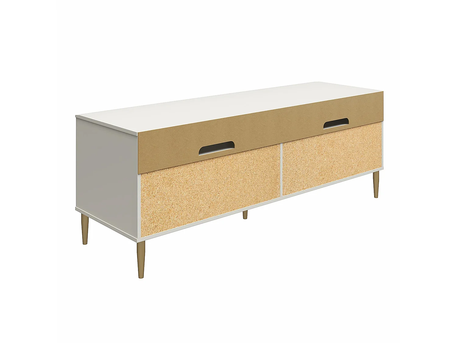 Porta TV a 4 ante in MDF tortora