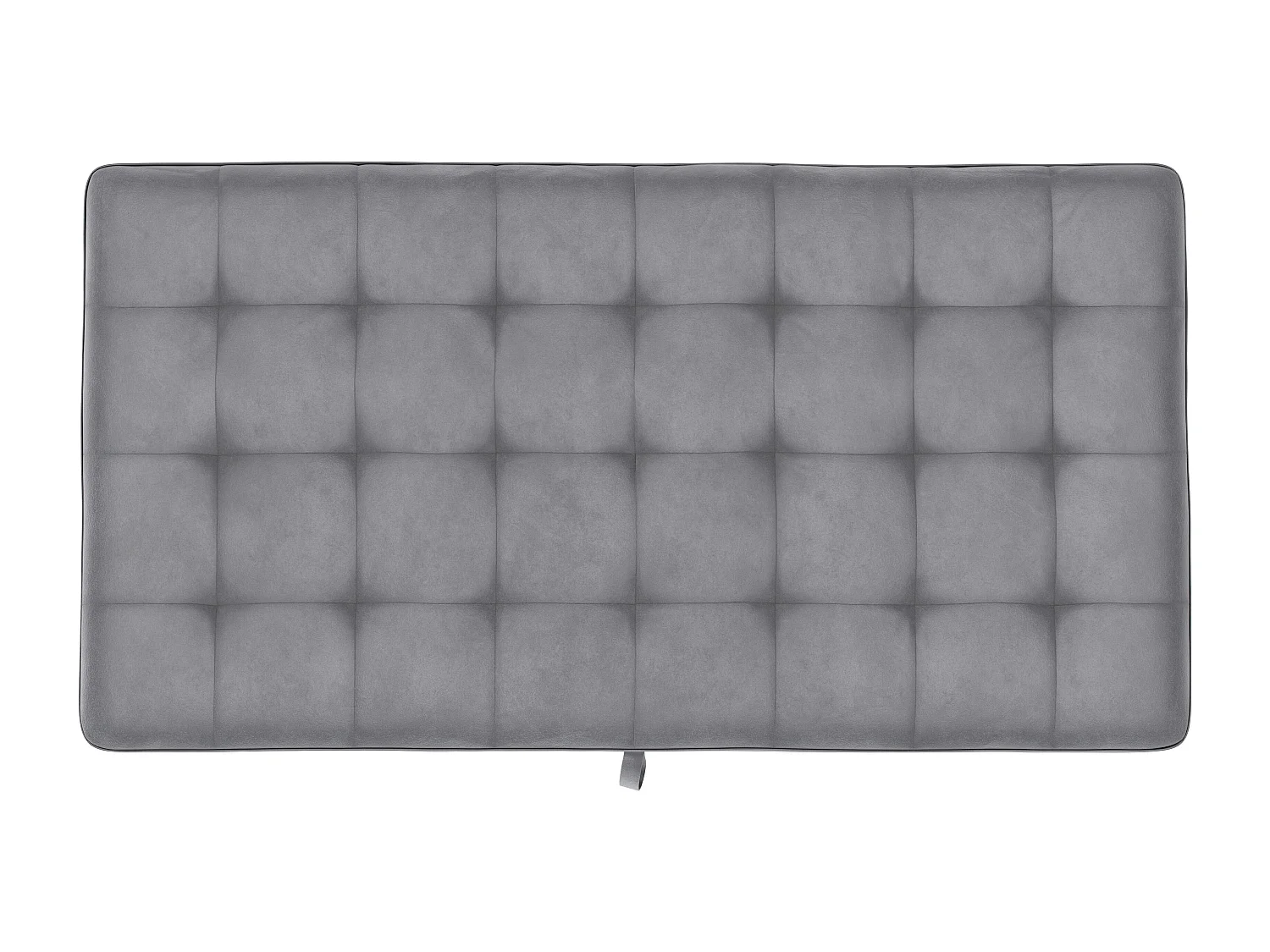 Pouf con contenitore in velluto grigio