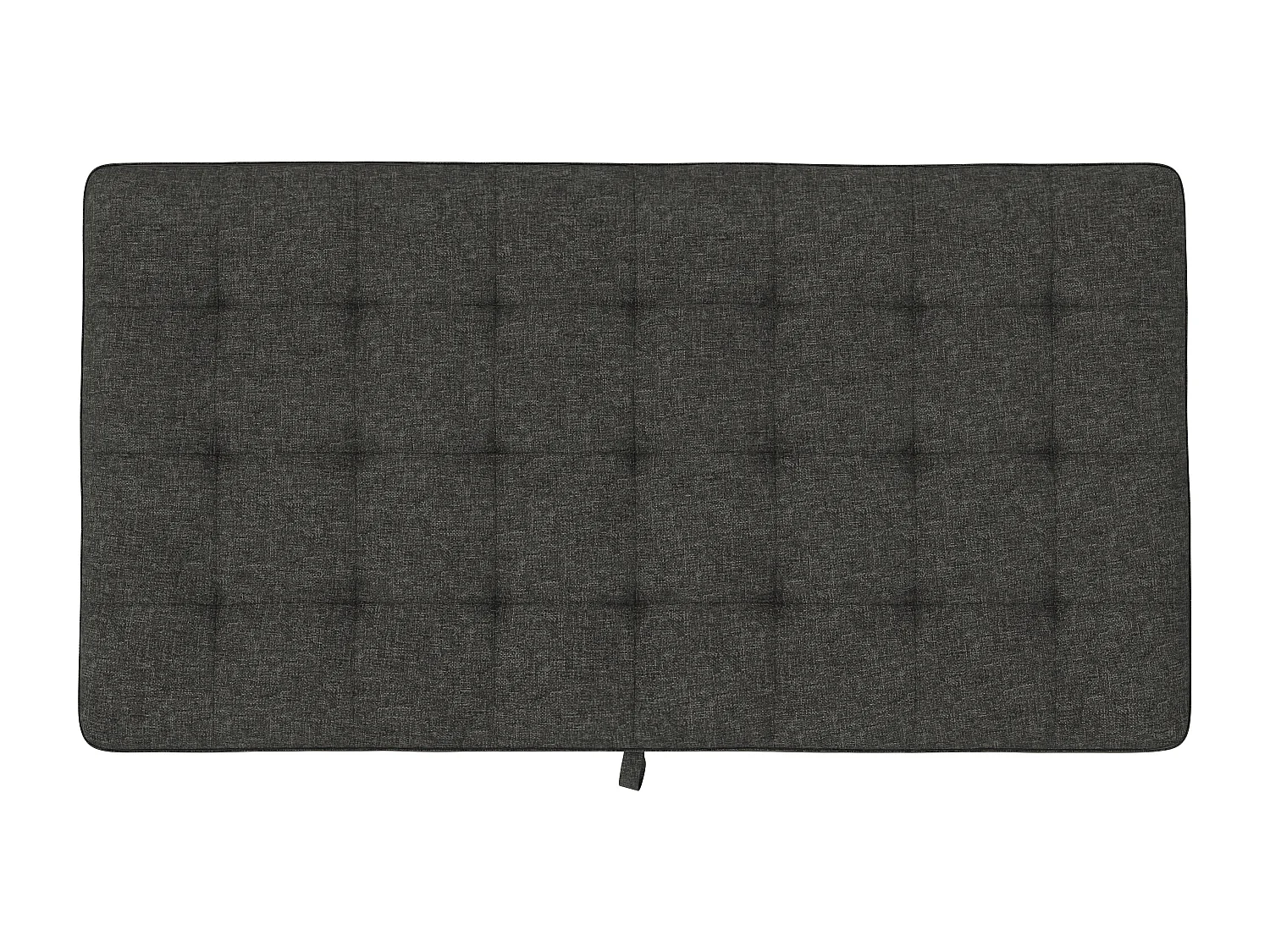 Otomana com arrumação em linho antracite