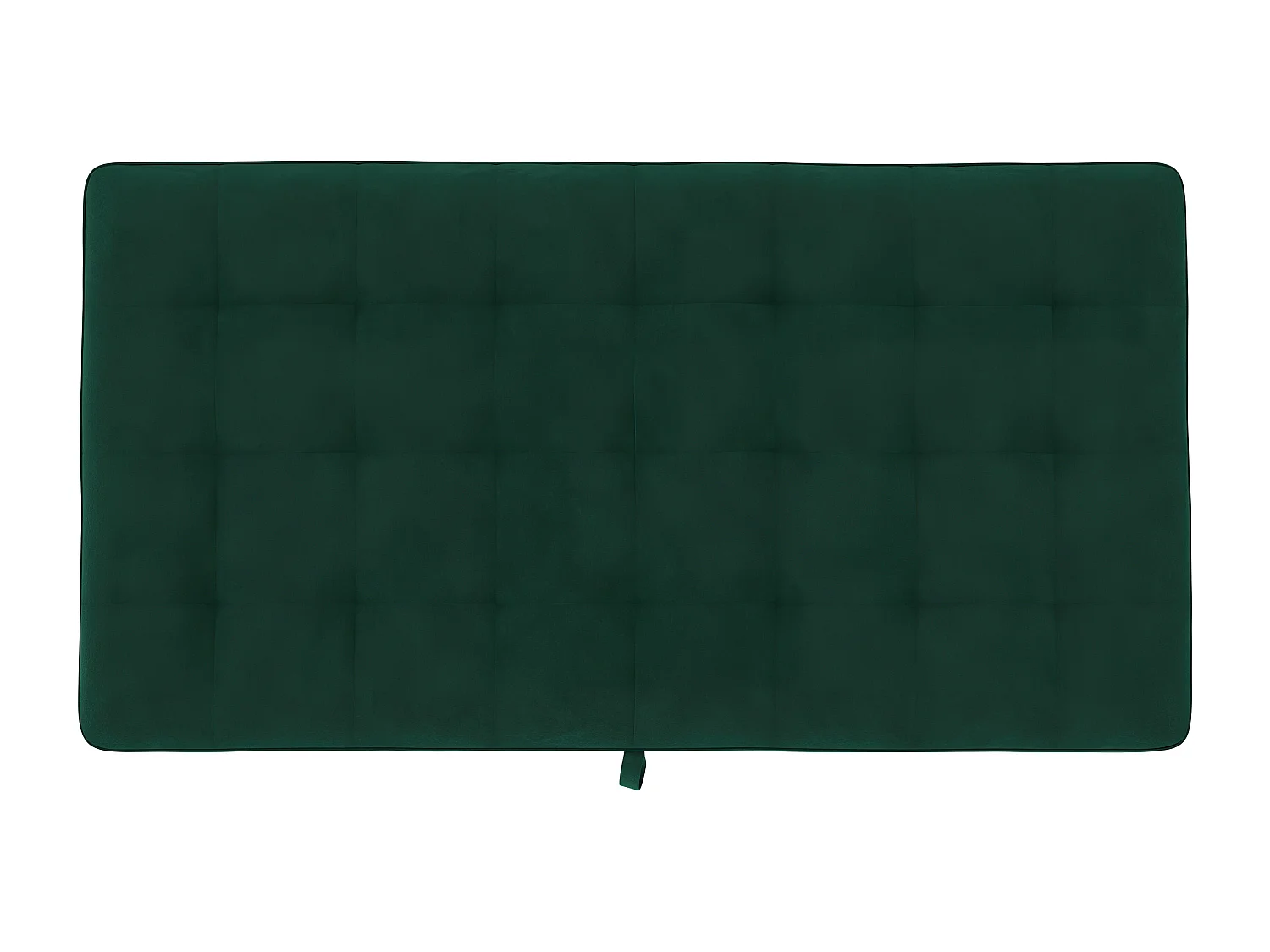 Otomana con almacenaje en terciopelo verde oscuro