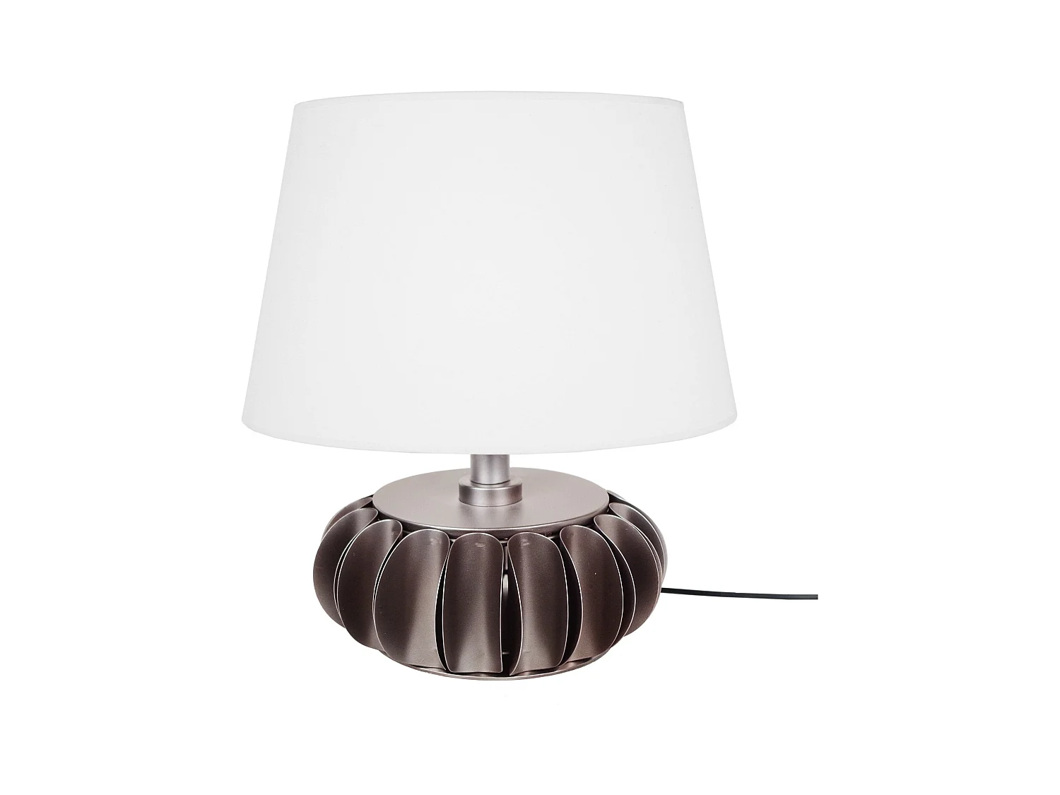 Lampe de Salon TOSEL ,métal,anthracite ,H43xD40xP40cm