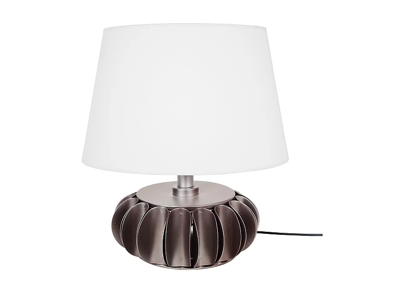 Lampe de Salon TOSEL ,métal,anthracite ,H43xD40xP40cm