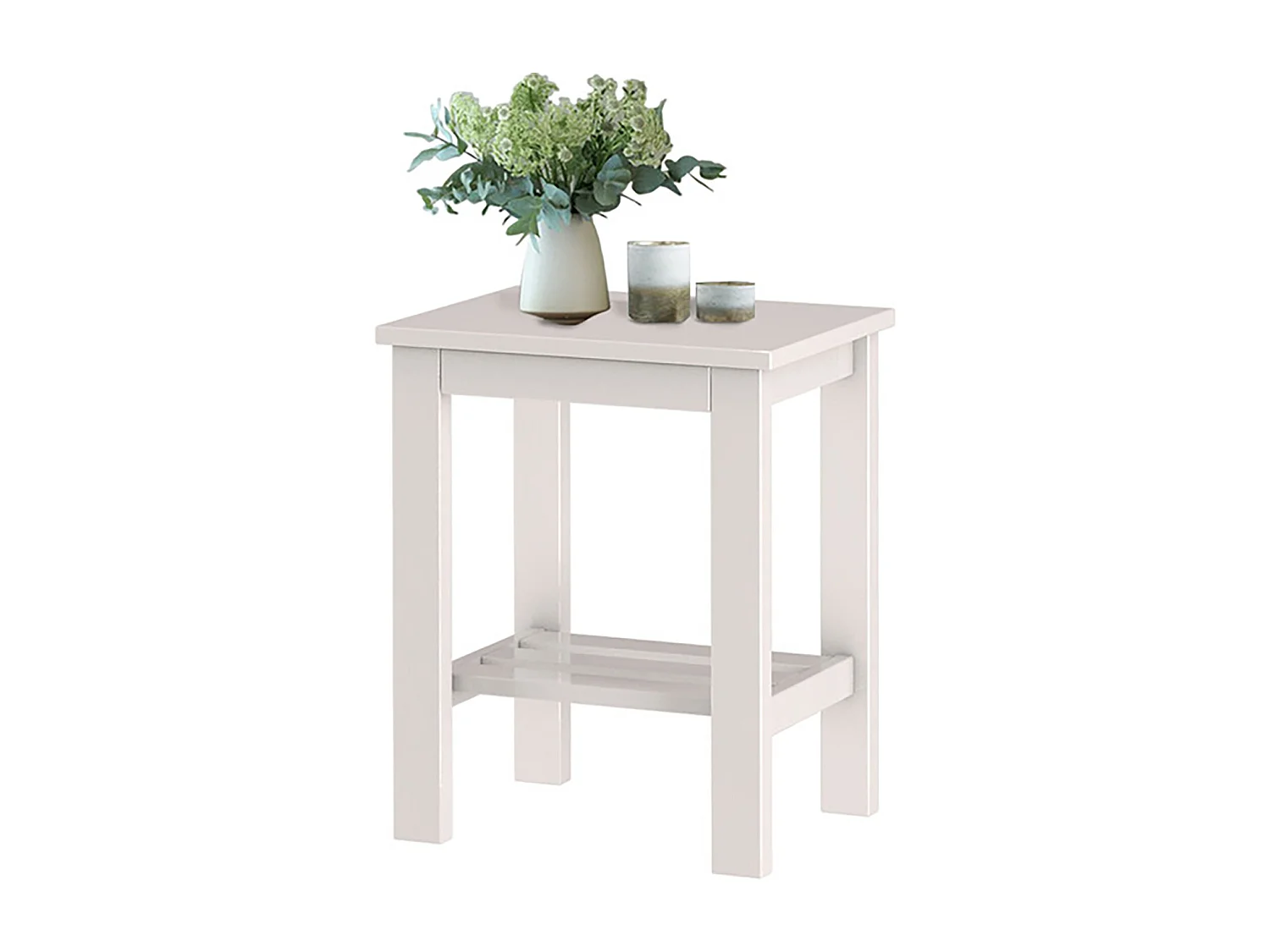 Trend | Table de chevet en effet bois blanc