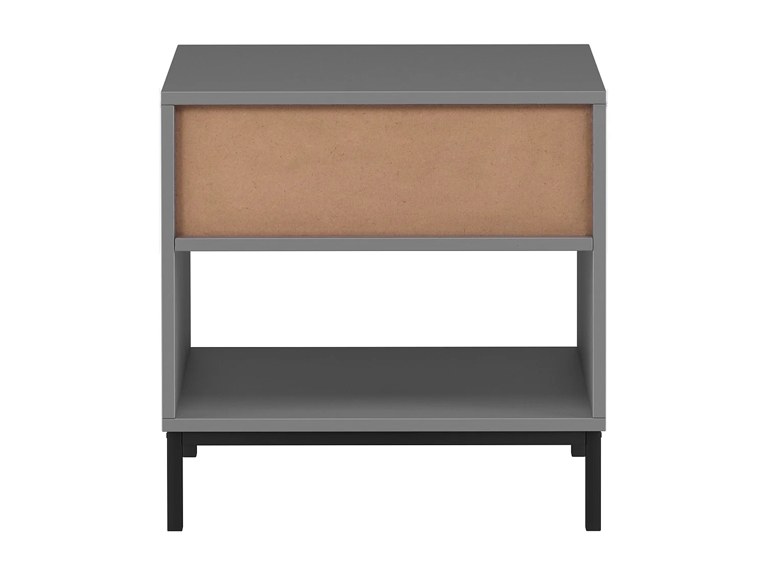 Celine | Table de chevet à 1 tiroir en effet bois gris