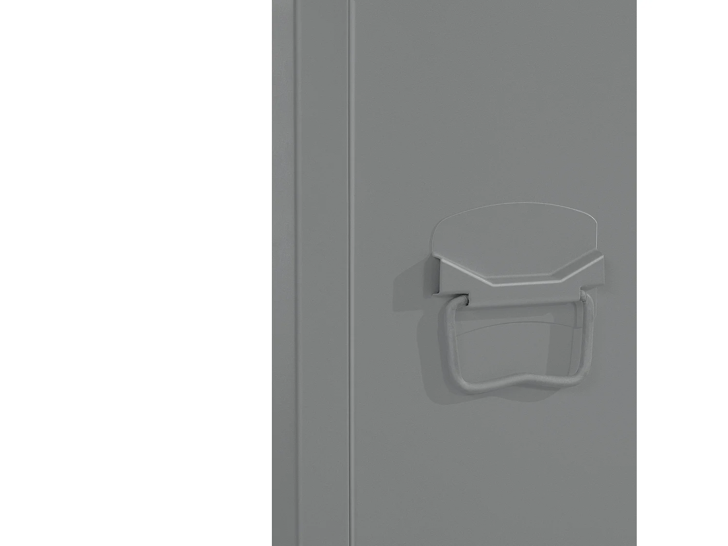 Salino | Table de chevet avec 1 porte en métal gris