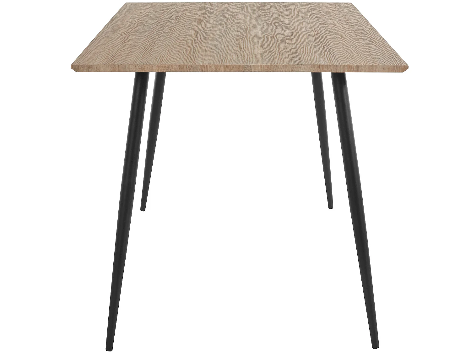 Tavolo da pranzo rettangolare in MDF rovere