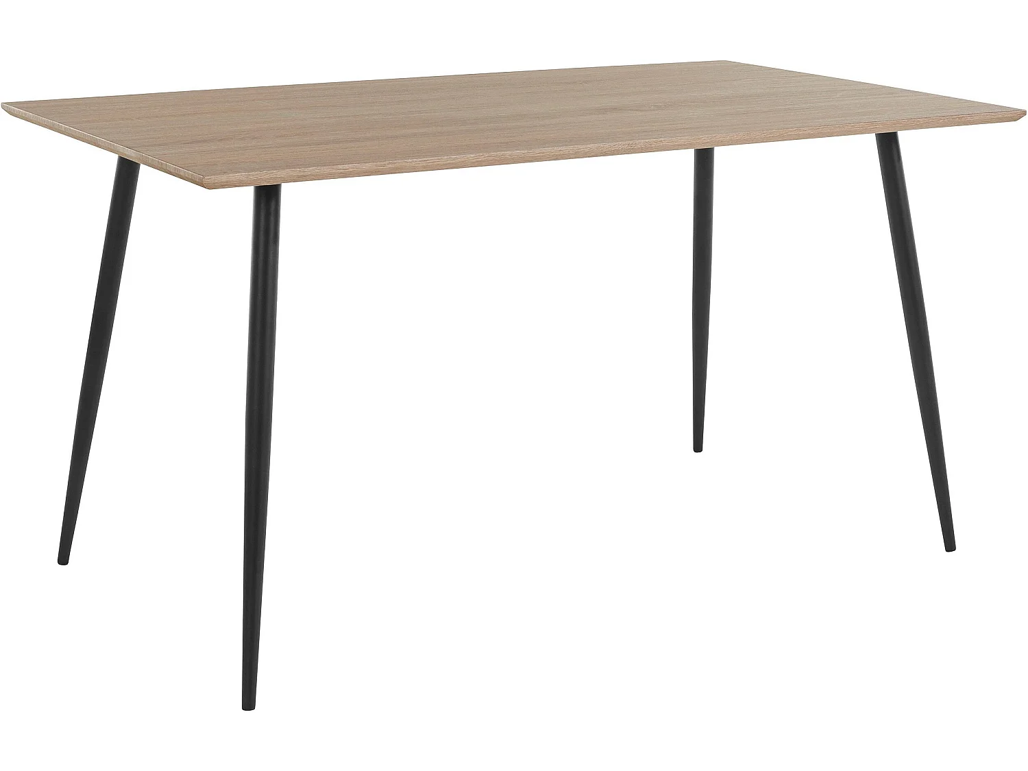 Tavolo da pranzo rettangolare in MDF rovere