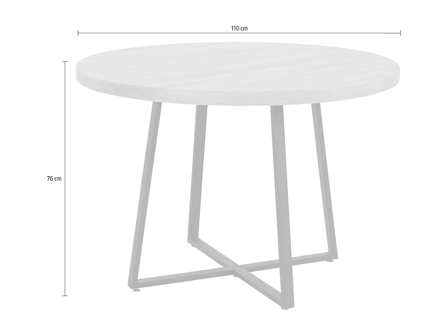 Table à manger en MDF chêne