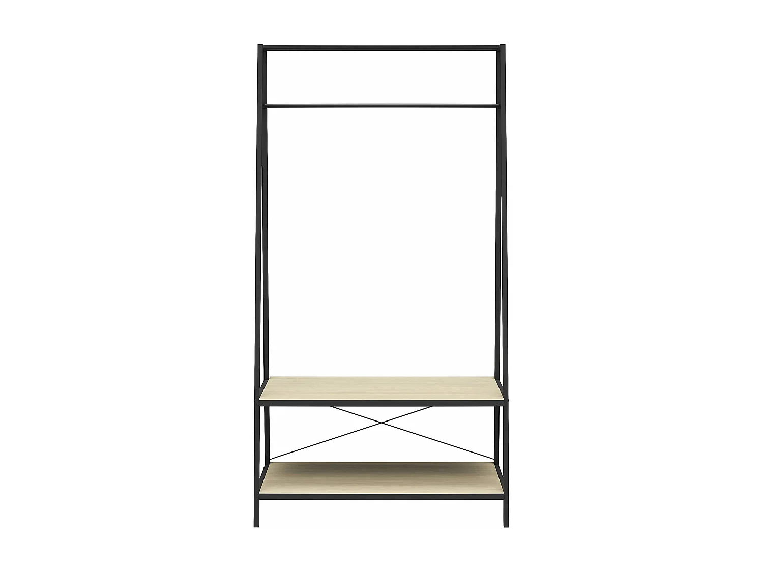 Estantería para armario con 2 estantes en aglomerado de roble