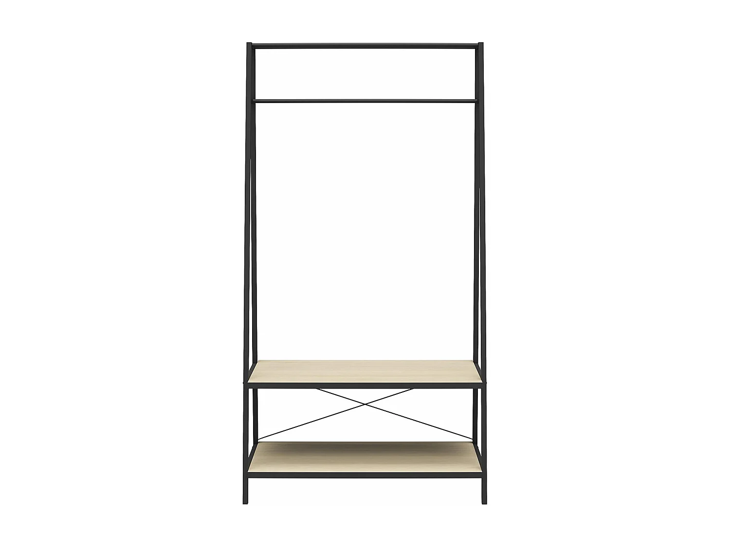 Estantería para armario con 2 estantes en aglomerado de roble