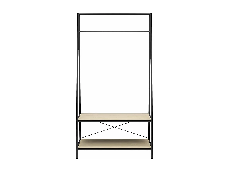 Estantería para armario con 2 estantes en aglomerado de roble