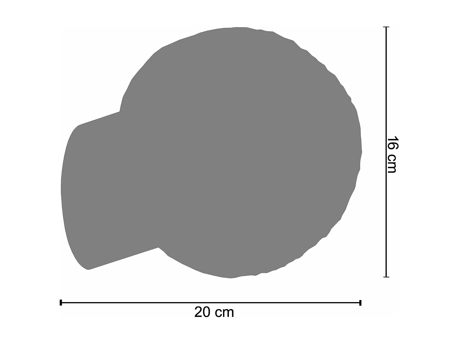 Applique 30cm. tissu vert