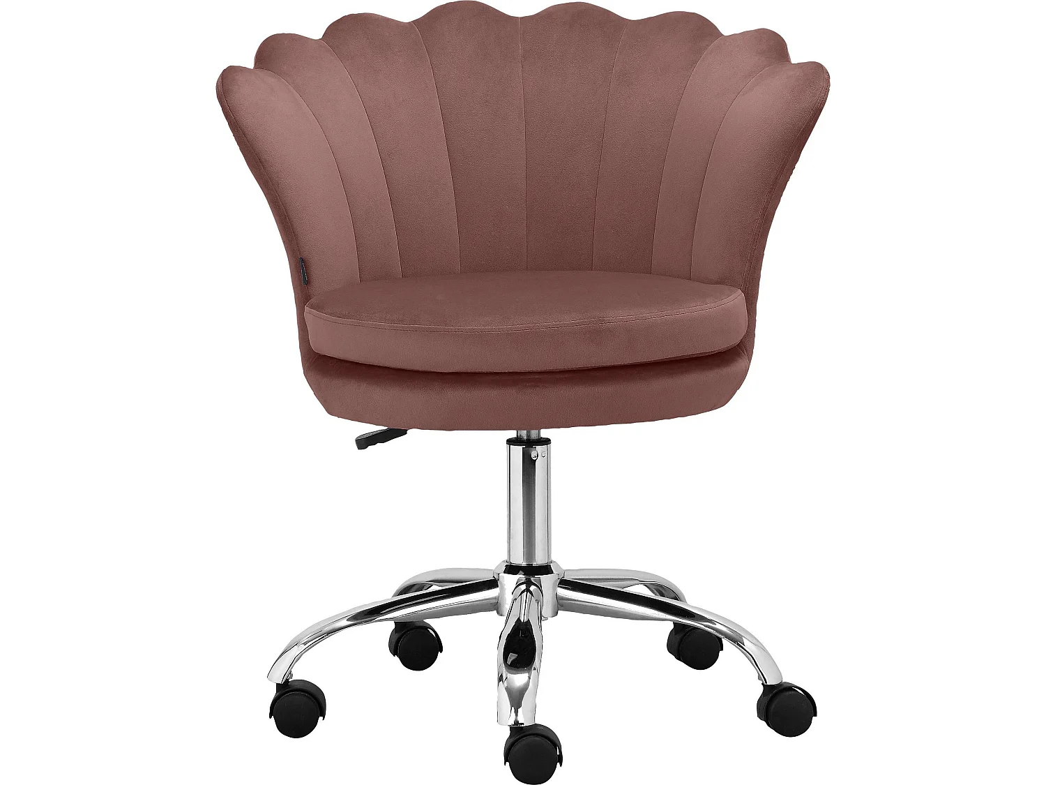 Wendy | Chaise de bureau rembourrée en velours rose