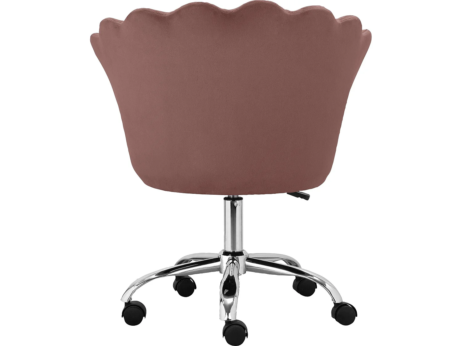 Wendy | Chaise de bureau rembourrée en velours rose