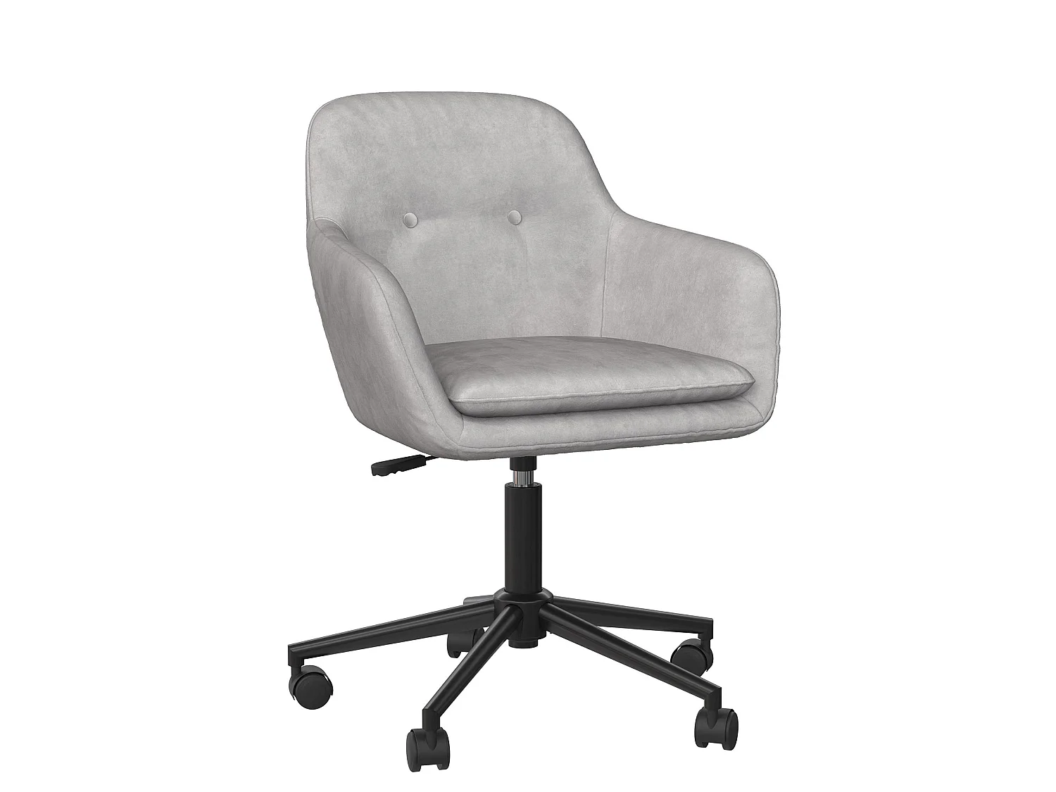 Westerleigh | Chaise de bureau en velours gris clair