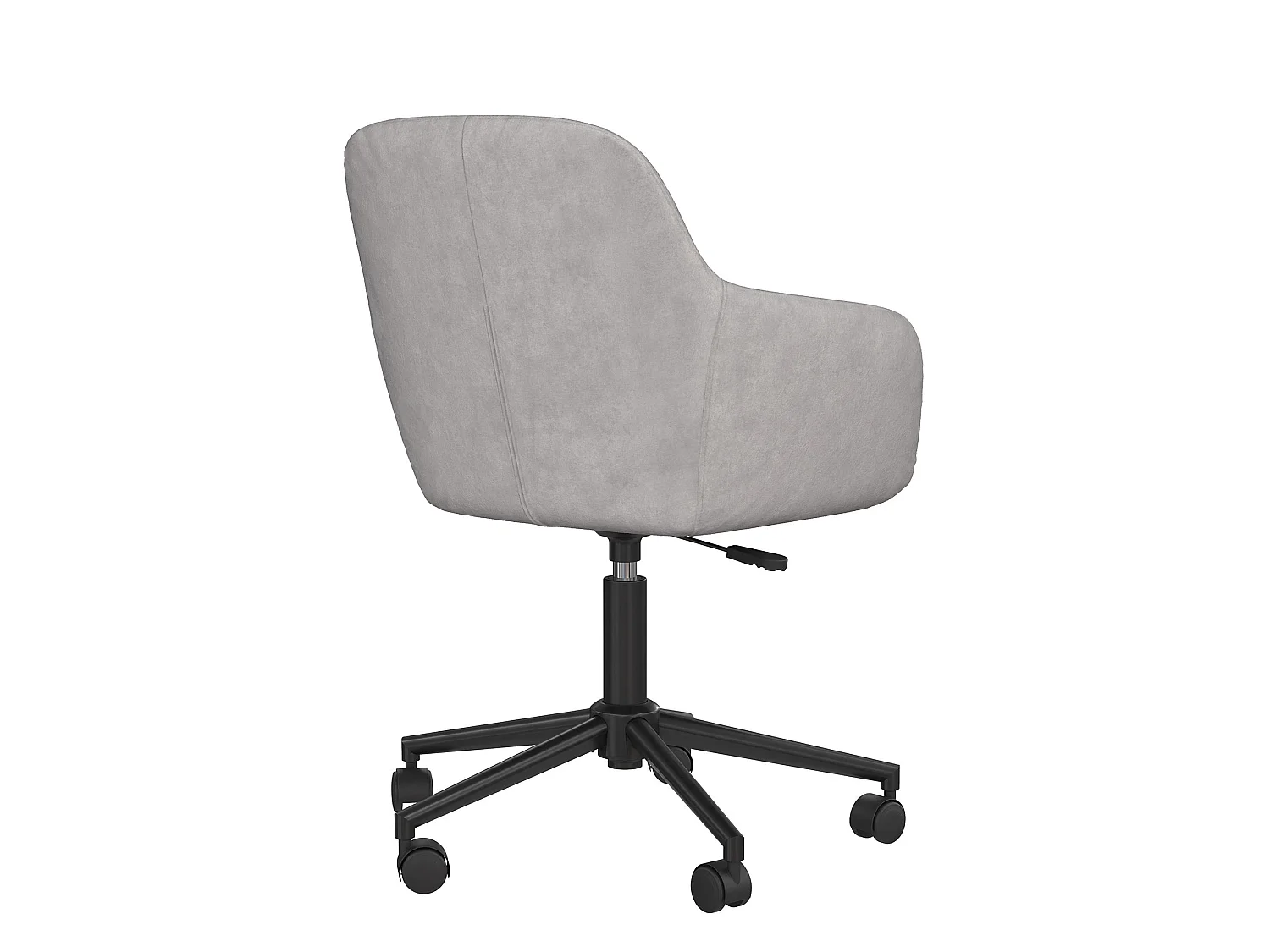 Westerleigh | Chaise de bureau en velours gris clair