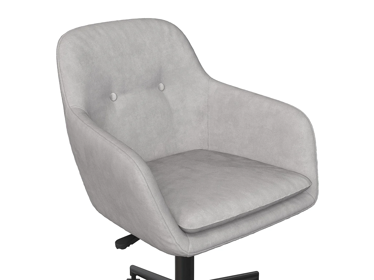 Westerleigh | Chaise de bureau en velours gris clair
