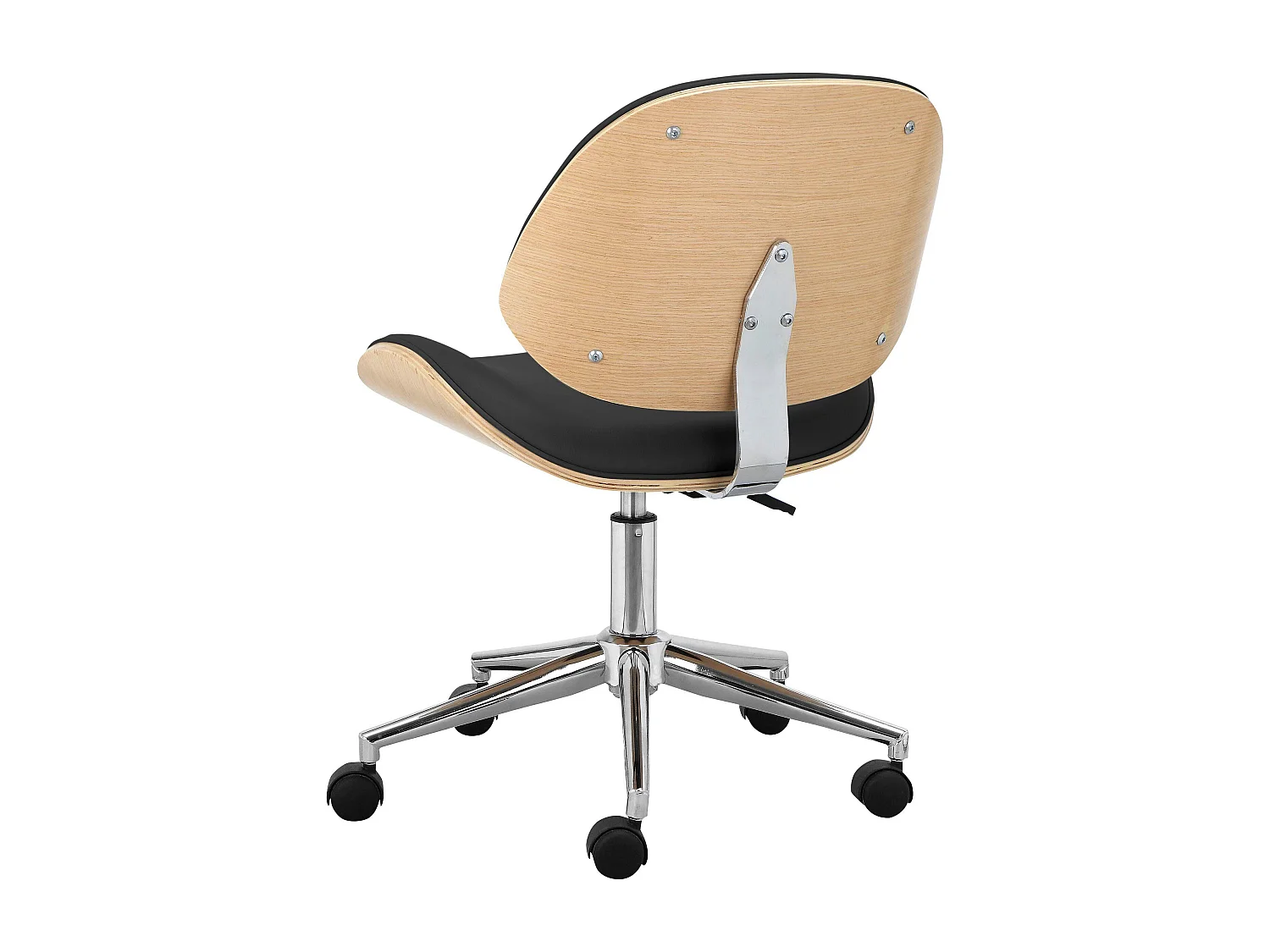 Yoko | Chaise de bureau en PU noir