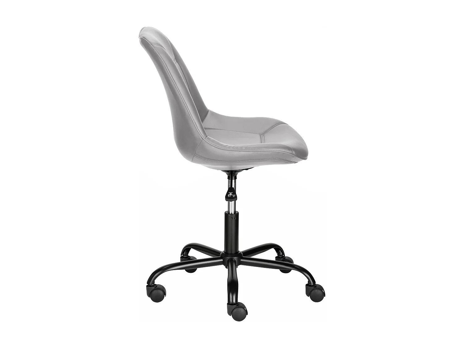 Kenny | Chaise de bureau rembourrée en PU gris