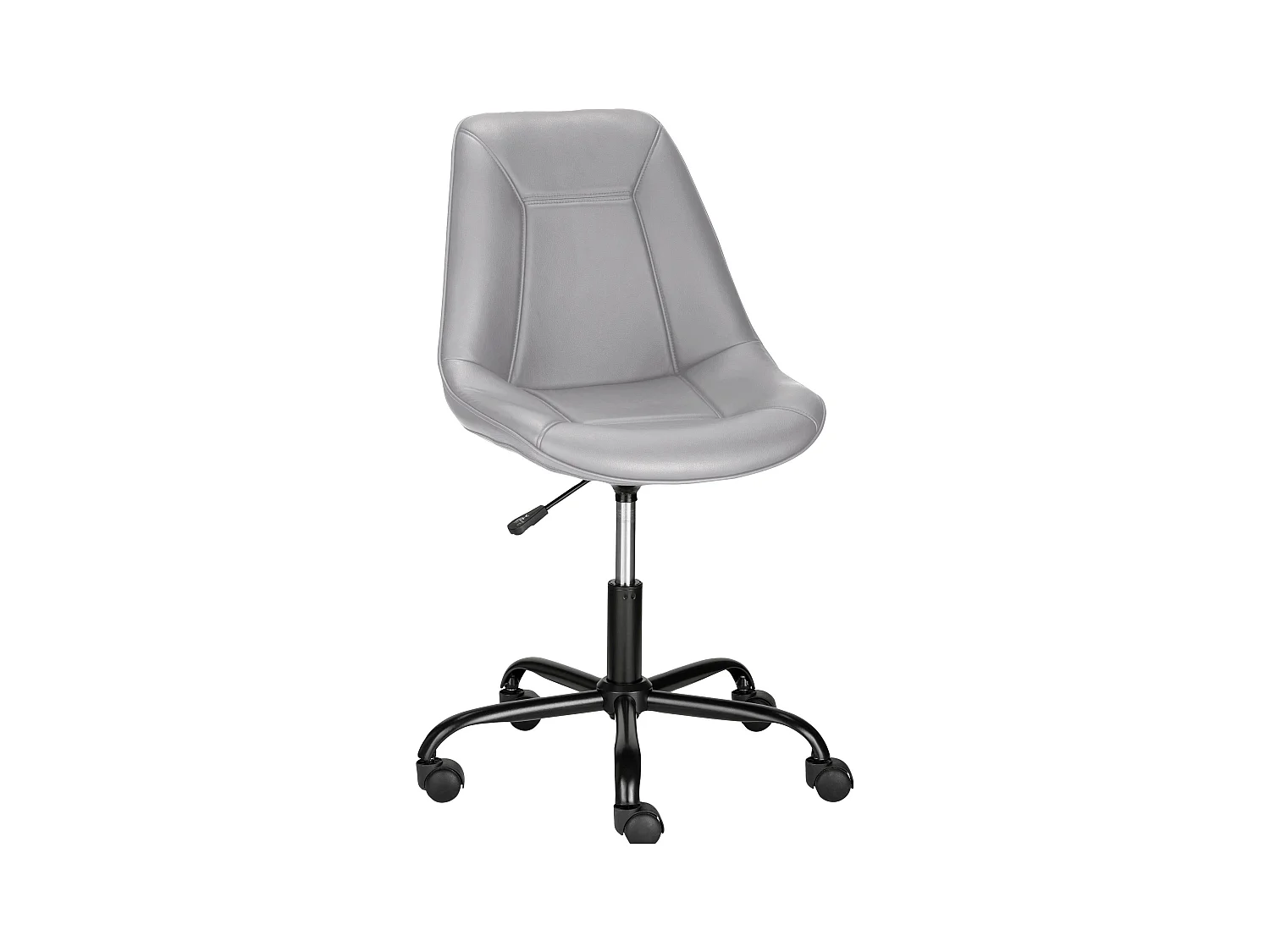 Silla de oficina tapizada en PU gris