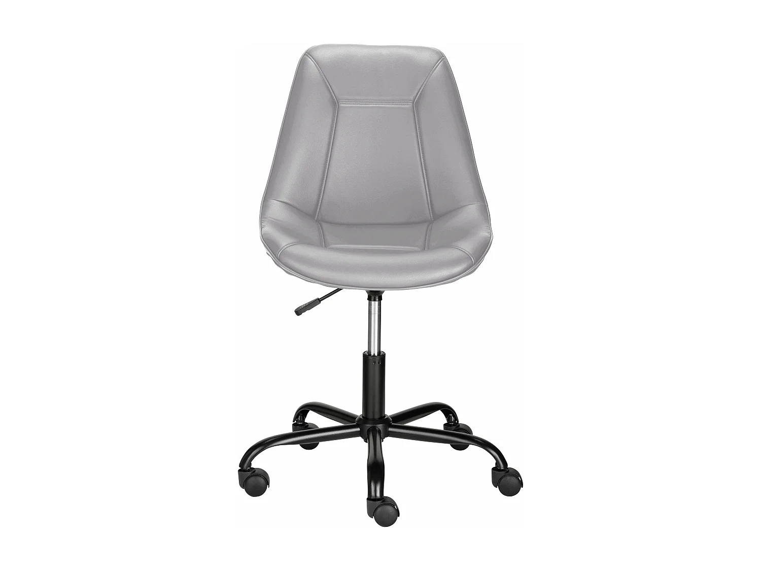 Silla de oficina tapizada en PU gris