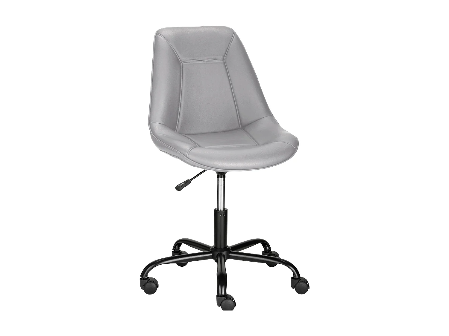 Silla de oficina tapizada en PU gris