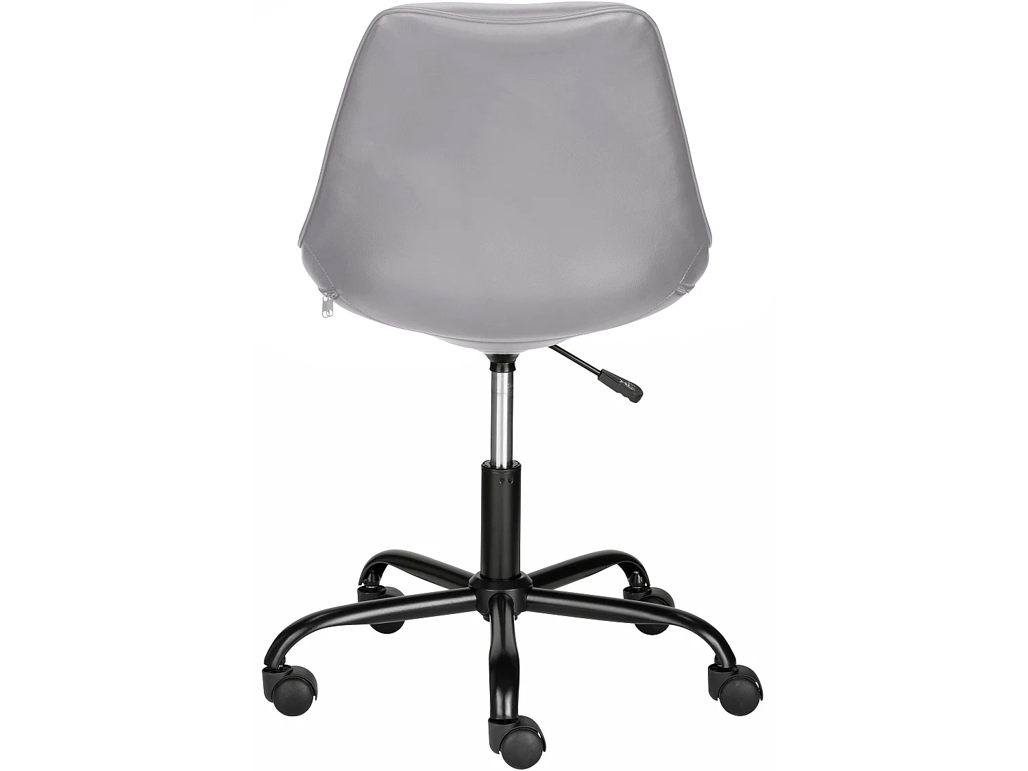 Sedia da ufficio imbottita in PU grigio