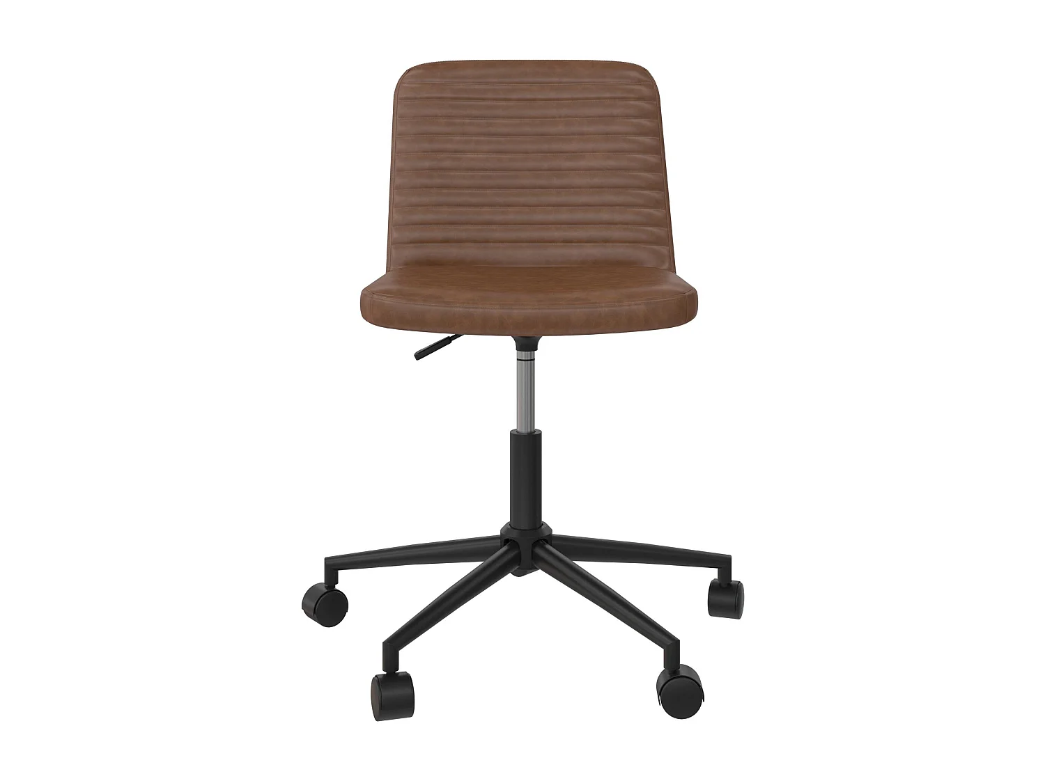 Bürostuhl aus Kunstleder in Kamelbraun