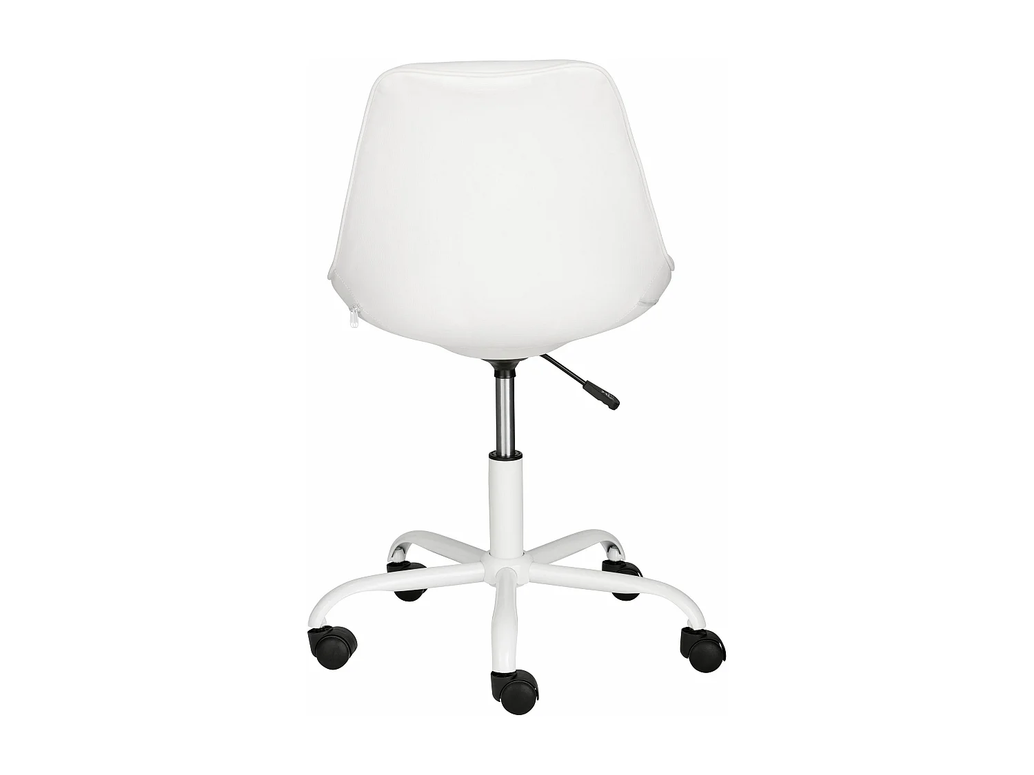 Kenny | Chaise de bureau rembourrée en PU blanc