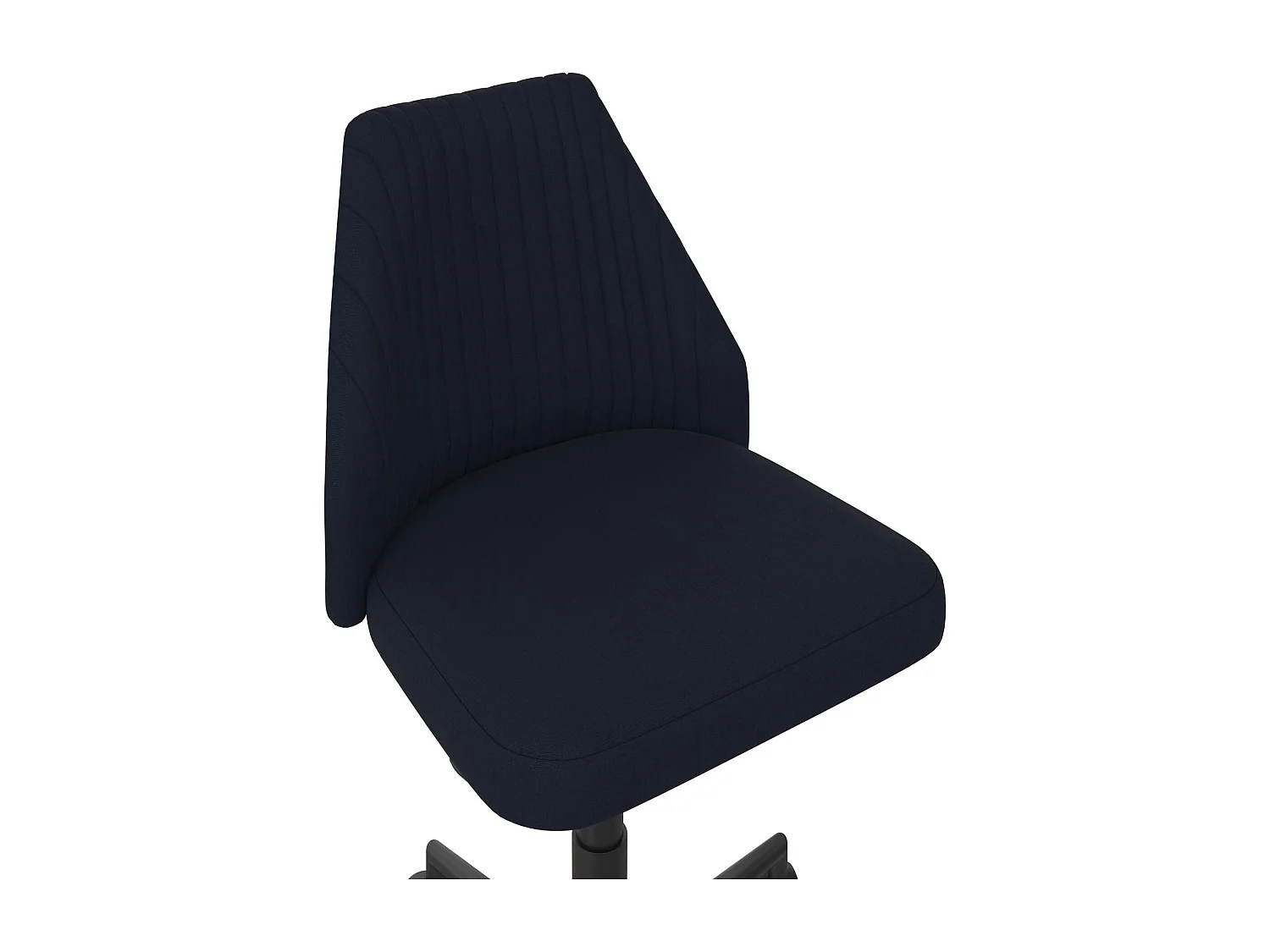 Brittany | Chaise de bureau en tissu bleu