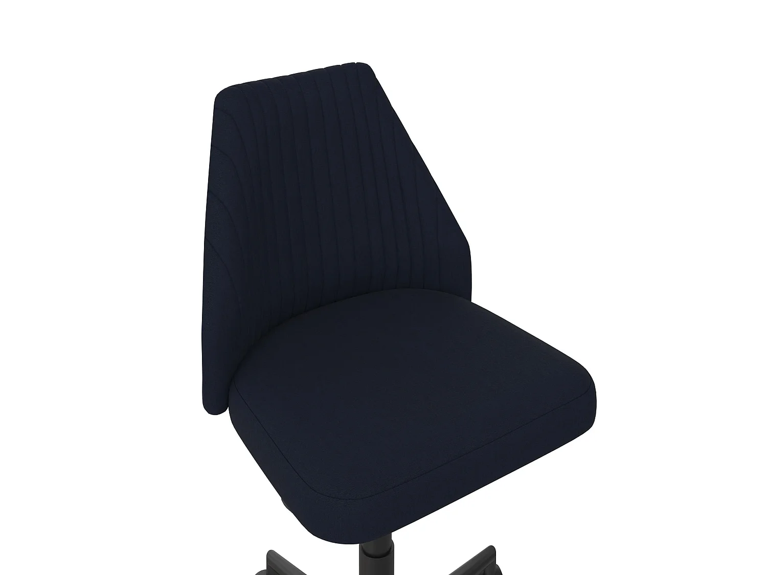 Brittany | Chaise de bureau en tissu bleu