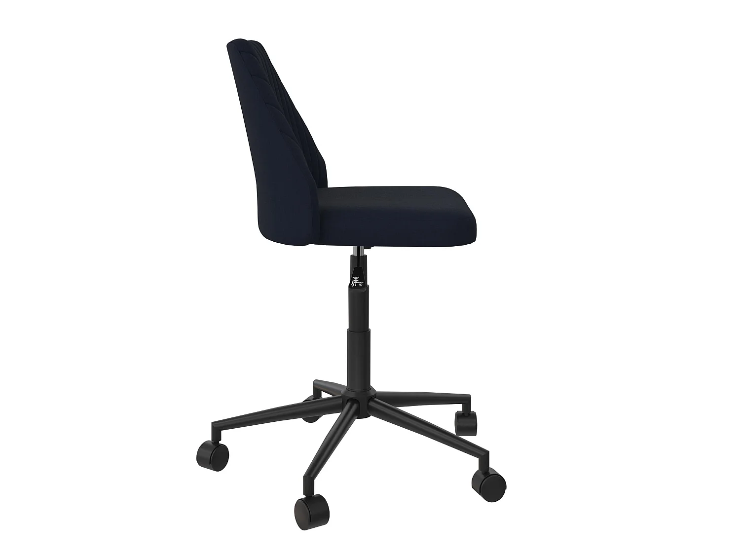Bürostuhl aus Leinen, blau