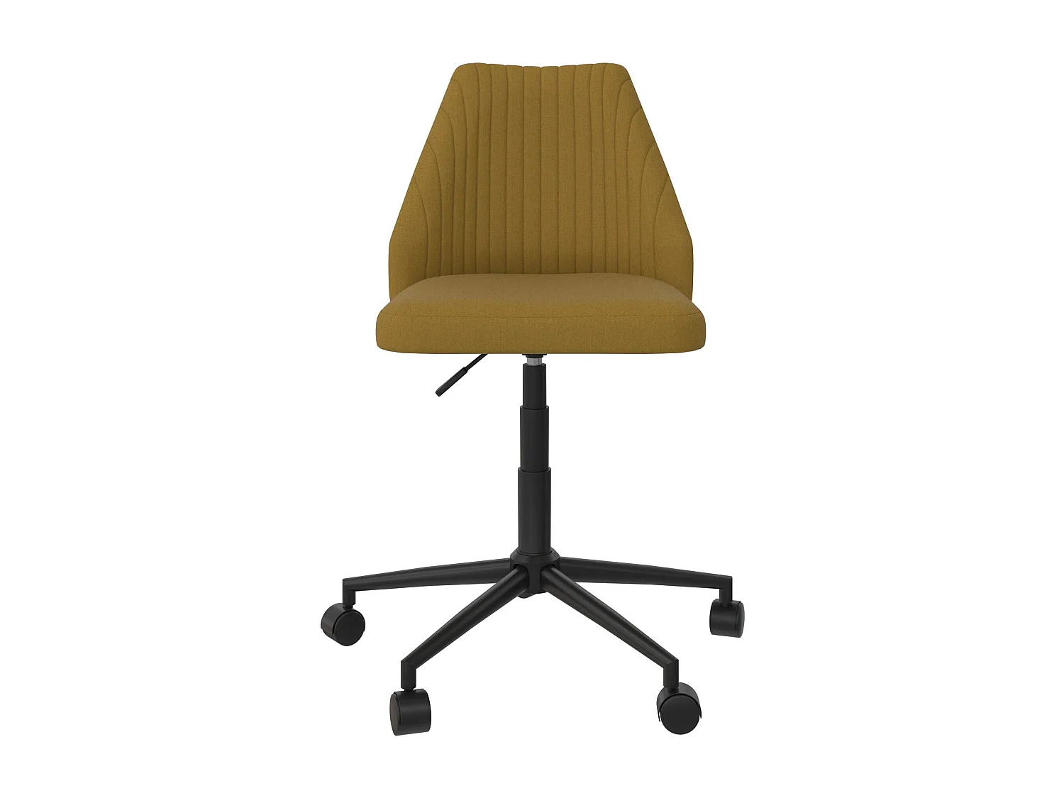 Sedia da ufficio in lino senape