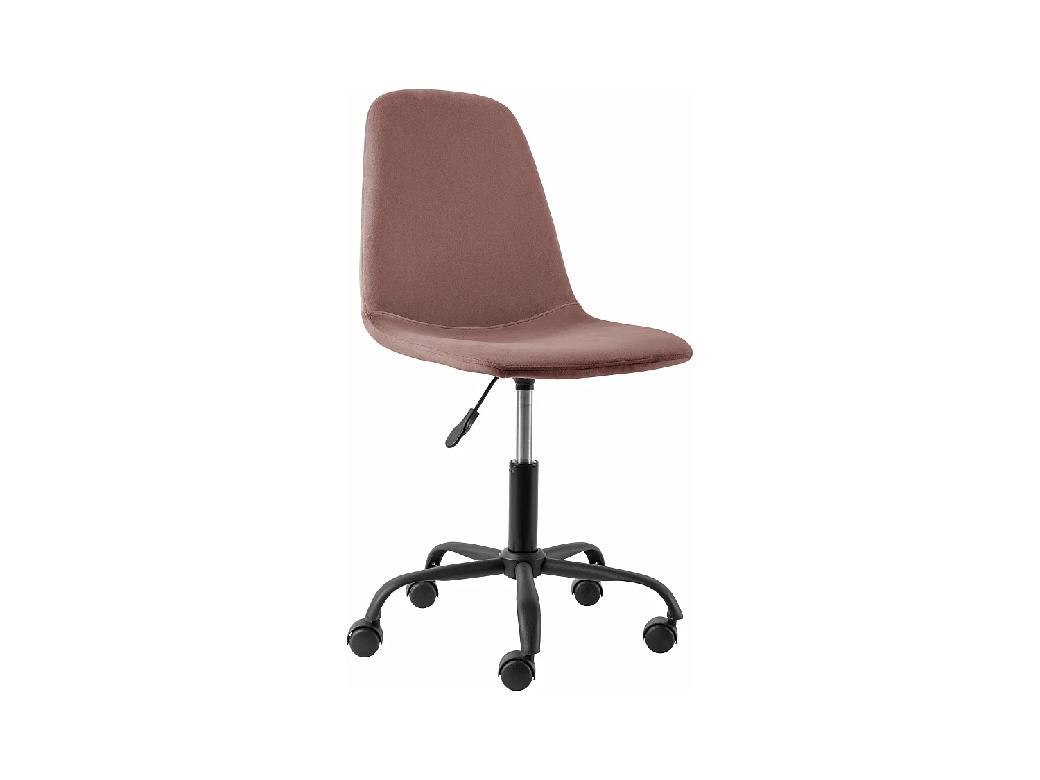 Milano | Chaise de bureau en velours rose